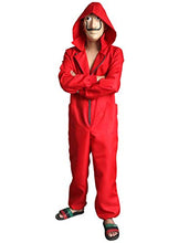 Load image into Gallery viewer, Angelaicos Unisex Red Jumpsuits Halloween Party Costume Full Set (S)
