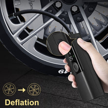 Load image into Gallery viewer, Car Electrical Air Pump Mini Portable Wireless Tire Inflatable deflate Inflator Air Compressor Pump&amp;TPMS Motorcycle Bicycle ball
