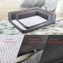 Load image into Gallery viewer, DEKO L Shaped Dog Bed Sofa Soft Waterproof Sleeping Hondenmand Cushion For Big Cat House Bed Puppy Mat Pet Supplies
