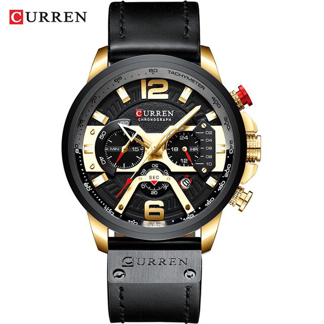 CURREN Watch Men Business Watches Orologio Uomo Leather band Wristwatch Leather Quartz Watch Zegarek Meski Reloj Hombre man gift