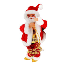 Load image into Gallery viewer, Santa Claus Climbing Beads Battery Operated Electric Climb Up and Down Climbing Santa with Light and Music Christmas Decoration

