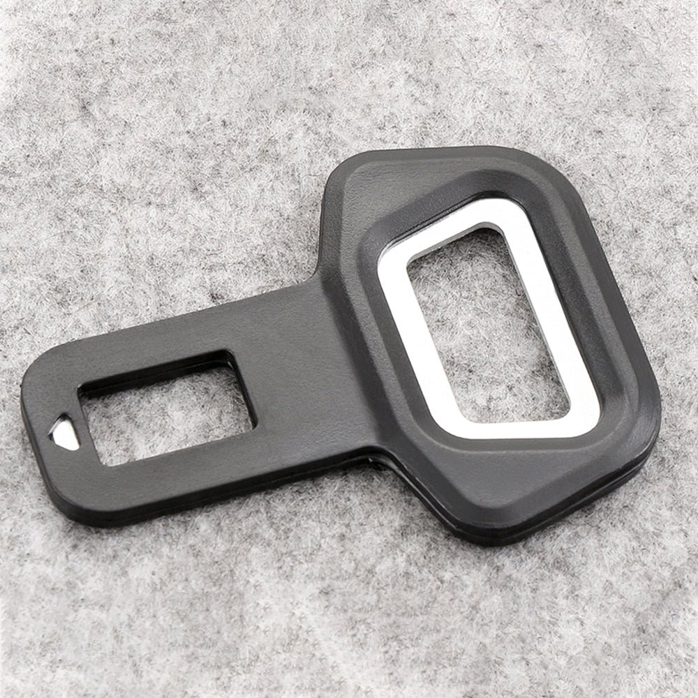 1pc Universal Car Safety Belt Buckle Clip Car Seat Belt Stopper Plug Vehicle Mount Bottle Opener Automobile Interior Accessories