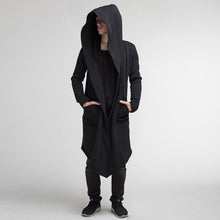 Load image into Gallery viewer, 2021 Men Hooded Sweatshirts Black Hip Hop Mantle Hoodies Fashion Jacket long Sleeves Cloak Coats Outwear Hot Sale

