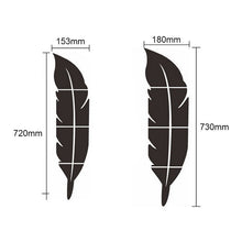 Load image into Gallery viewer, Removable 3D DIY Feather Background Mirror Wall Stickers Decal Art Vinyl Home Room Decor Acrylic Sticker Mural Wall Decoration
