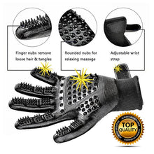 Load image into Gallery viewer, 1 Pair Pet Brush Grooming Gloves Soft Rubbe Massage Brush Comb Gloves Hair Brushing Dog Washing Remover Mitten Fur Bathing
