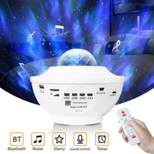 Load image into Gallery viewer, Colorful Starry Sky Projector Blueteeth USB Voice Control Music Player LED Night Light USB Charging Projection Lamp Kids Gift
