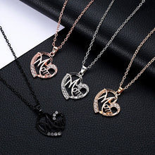 Load image into Gallery viewer, Mother&#39;s Day Jewelry Gift Necklace Mom Letter Love Heart Shaped Crystal Pendant Necklace Charms Choker Best Gift For Mother

