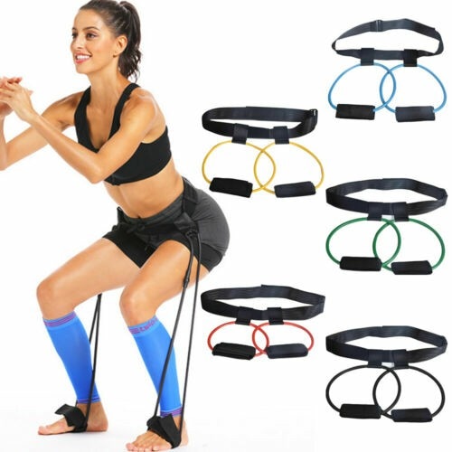 Gym Woman Leg Butt Workout Exercise Squat Training Elastic Band Equipment Booty Straps Wight Training Home Sports Exercise