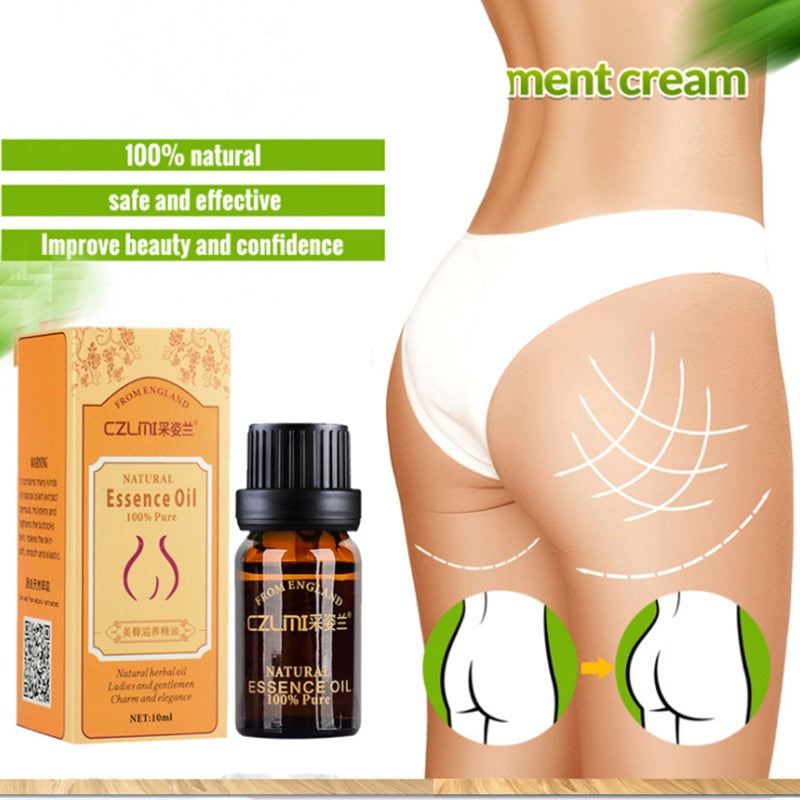 10ml Butt Enhancement Oil Nourishing Skin Buttocks Lifting Hips Firming Skin Hip Up Massage Essential Oil Ass Body Care
