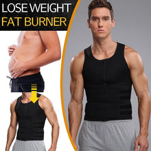 Load image into Gallery viewer, Mens Body Shaper Waist Trainer Slimming Vest Workout Tank Tops Shapewear Sauna Undershirts Compression Shirt Tight Underwear
