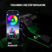 Load image into Gallery viewer, For Tesla Model 3 Model Y Interior Neon Lights Model 3/Y Accessories Car Decor RGB Ambient Led Strip Lights With App Controlled
