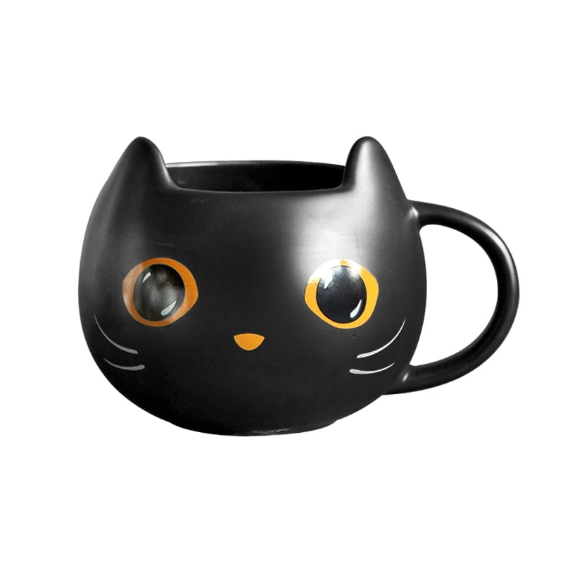Christmas Coffee Mug Personalized Cute Limited Tea Cup  Edition Mysterious Black Cat Cup Gifts For Family Couples Friends