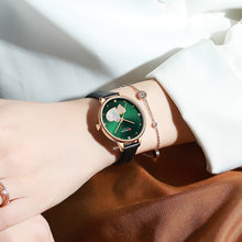 Load image into Gallery viewer, CURREN Women Watches Top Brand Luxury 2020 Designer Emerald Dial with Rhinestone Heart Charming Quartz Wristwatch
