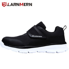 Load image into Gallery viewer, LARNMERM Safety Shoes Work Shoes Steel Toe Comfortable Lightweight Breathable Construction Warehouse Factory Protection Shoe
