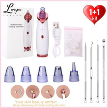 Load image into Gallery viewer, Electric Blackhead Acne Facial Nose Cleaner Vacuum Suction Acne Nose Blackhead Acne Acne Needle Set Beauty Skin Care Tools
