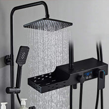 Load image into Gallery viewer, Bathroom full copper black shower set
