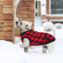Load image into Gallery viewer, Red Plaid Dog Clothes Soft Pet Dogs Clothing Winter Warm Flannel Hoodies Puppy Cute Hooded Coats Jackets S/M/L/XL/XXL Size
