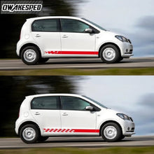 Load image into Gallery viewer, Racing Sport Stripes Car Side Skirt Vinyl Decals For Seat Mii 3-5 doors Auto Body Customized Sticker Exterior Accessories

