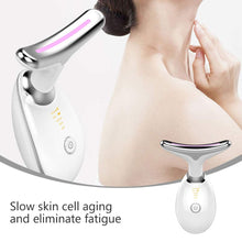 Load image into Gallery viewer, Neck Face Beauty Device LED 3 Colors Photon Therapy Skin Tighten Reduce Double Chin Anti Wrinkle Remove Skin Care Tools
