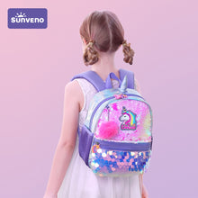 Load image into Gallery viewer, Sunveno Children&#39;s Backpack for Girls Pre-School Bag for Kindergarten Elementary - Reversible Sequin,Unicorn ,Lightweight Gift
