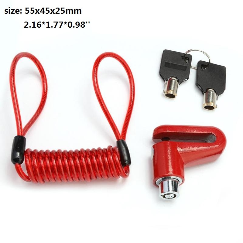 Scooter lock Anti-Theft Disc Brakes Lock with Steel Wire for Xiaomi M365 Electric Scooter Skateboard Wheels Lock Disc Brake