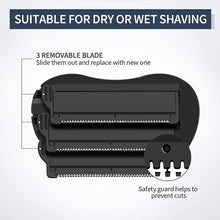 Load image into Gallery viewer, Liberex Back Shaver for Men Foldable Trimmer Adjustable Long Handle Removal Razors Body Leg Back Hair Razor With 6 Blades
