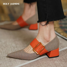 Load image into Gallery viewer, Mary Jane Shoes Woman Fashion 2021 Spring Brand Design Women Pumps High Heels Femme Pointed Toe Party Ladies Shoes Heels Women
