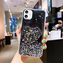 Load image into Gallery viewer, Heart Mirror Sequins Glitter Phone Case For Samsung Galaxy A71 A51 A01 A11 A12 A21 A21S A31 A41 A42 A81 A91 M31 M51 M31S Cover
