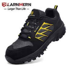 Load image into Gallery viewer, LARNMERM Mens Safety Shoes Work Shoes Steel Toe Lightweight Breathable Warehouse Construction Protection Shoe
