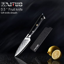 Load image into Gallery viewer, XITUO Damascus Chef Knife VG10 Professional Kitchen Knife Cleaver Cooking Tool Exquisite Plum Rivet G10 Handle 1-5PCS Set Gift
