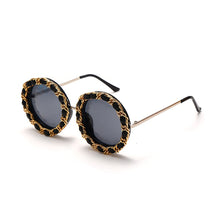 Load image into Gallery viewer, Vintage Round Sunglasses Women Girls Retro Steampunk Sunglasses Children Luxury Brand Designer Eyeglasses Family Eyewear UV400
