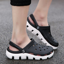 Load image into Gallery viewer, Brand Big Size 35-47 Men Black Garden Casual Aqua Clogs Hot Male Band Sandals Summer Slides Beach Swimming Shoes
