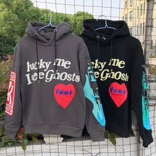 Load image into Gallery viewer, Dropshiping Adult Kanye Lucky Me I See Ghosts Trendy Hip Hop Hooded Sweatshirts Pullover Hoodies Tops for Men Women Teens
