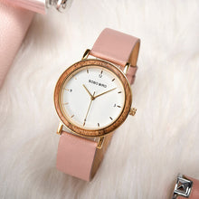 Load image into Gallery viewer, Bobo Bird Wood Watches for Women Ladies Watch Female 2020 luxury Women&#39;s Watches Ultra-thin Quartz Wristwatch Top Brand
