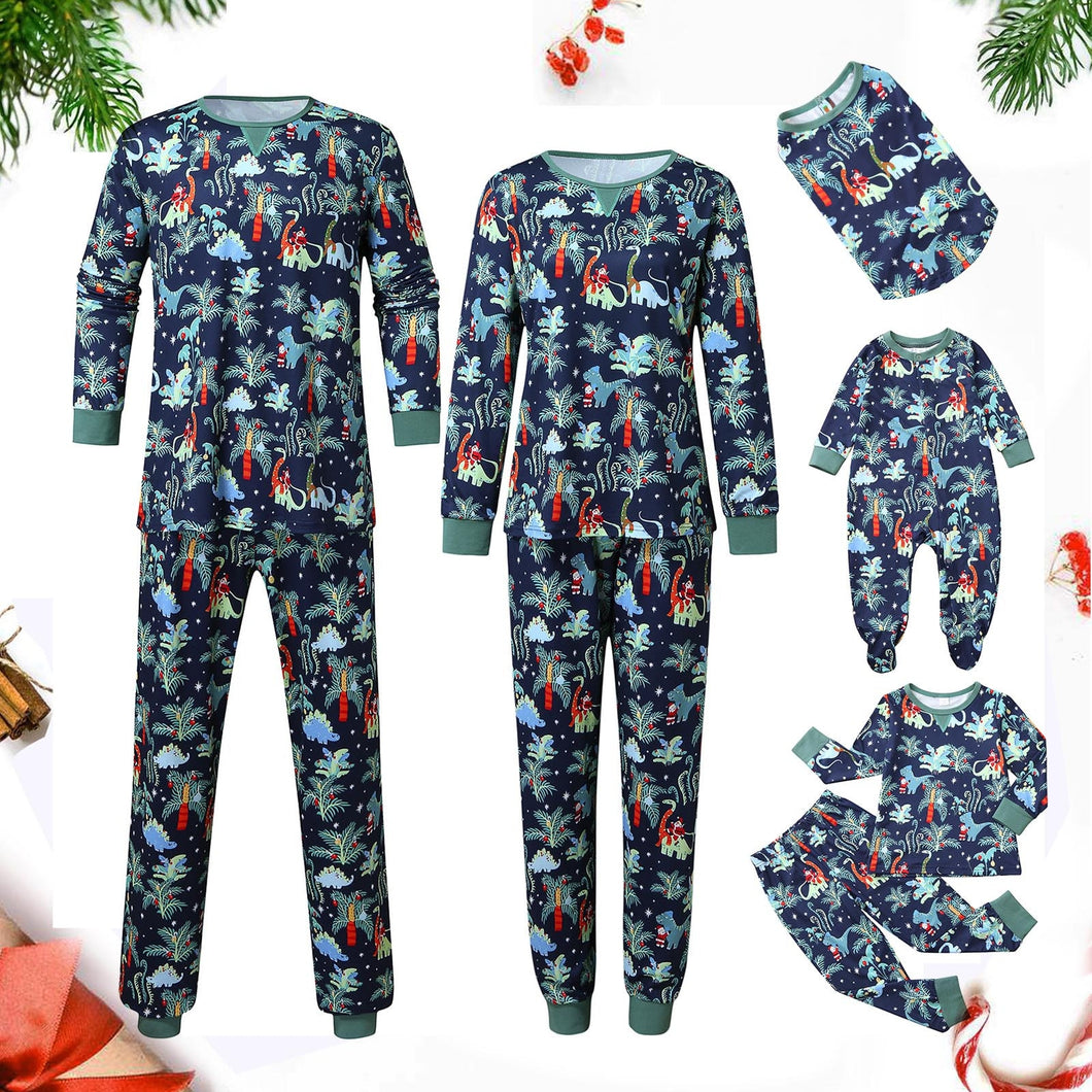 christmas pyjamas Christmas Dinosaur Man Daddy Print Blouse Tops And Pants Family Clothes Pajamas pijamas de navidad familiar