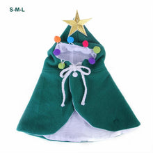 Load image into Gallery viewer, Christmas Pet Cat Cloak Santa Red Scarf Cap Cloak Headband Pet Dog Winter Christmas Clothes Costumes Gift Clothes Cosplay
