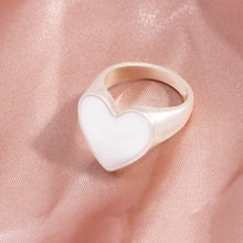 Load image into Gallery viewer, Lost Lady Female Women&#39;s Rings Wedding Alloy Enamel Love Heart Eye Round Rings Gifts Women Girl Party Fashion Jewelry Wholesale
