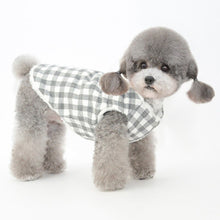 Load image into Gallery viewer, Dog Winter Jacket Pet Plaid Coat Warm Thick plush lining Vest For Dogs Costume Puppy Clothes
