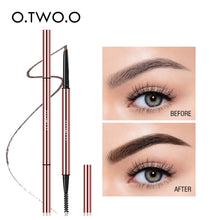 Load image into Gallery viewer, O.TWO.O Ultra Fine Triangle Eyebrow Pencil Precise Brow Definer Long Lasting Waterproof Blonde Brown Eye Brow Makeup 6 Colors
