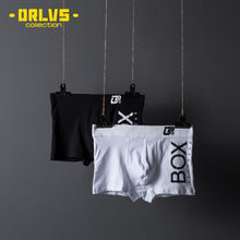 Load image into Gallery viewer, ORLVS Mens Boxer Sexy Underwear soft long boxershorts Cotton soft Underpants Male Panties 3D Pouch Shorts Under Wear Pants Short
