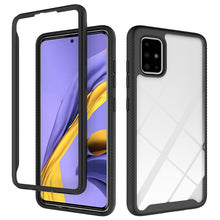 Load image into Gallery viewer, Anti fall 360 Color border Transparent 2 in 1 Phone Case For Samsung Galaxy A51 A71 4G 5G A21S A41 A21 A11 A31 A01 PC Back Cover
