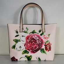 Load image into Gallery viewer, Italy Luxury Print Travel Shoulder Bag Floral Textured-Leather Shopper Tote large tote bag famous brand bag women girl handbag
