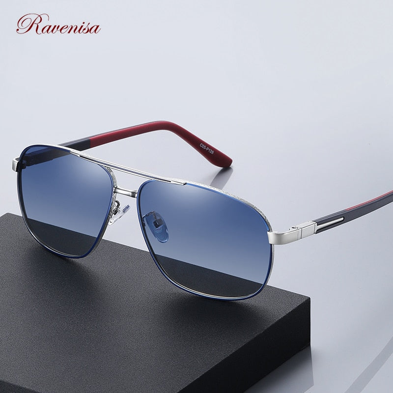 Ravenisa 2021 Luxury Polairzed Sunglasses Men Women Pilot Metal Sun Glasses Male Lunete De Soleil Femme