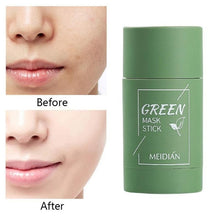 Load image into Gallery viewer, Green Tea Cleansing Clay Stick Mask Acne Cleansing Beauty Skin Green Tea Moisturizing Hydrating Whitening Care Face
