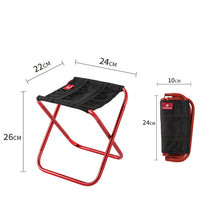 Load image into Gallery viewer, Folding Small Stool Bench Stool Portable Outdoor Mare Ultra Light Subway Train Travel Picnic Camping Fishing Chair Foldable
