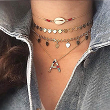 Load image into Gallery viewer, New Collier Femme Capital Letter Neckaces For Women Boho Jewelry Stainless Steel Alphabet Initial Necklace Best Friend Gift
