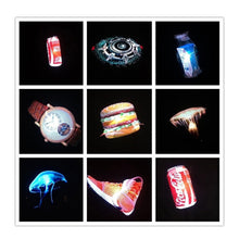 Load image into Gallery viewer, 3D Hologram Projector Light Advertising Display LED Fan Holographic Imaging Lamp 3D Remote Hologram Player Advertising logo Lamp
