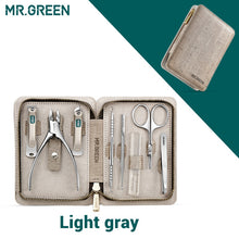 Load image into Gallery viewer, MR.GREEN Manicure Set Pedicure Sets Nail Clipper Stainless Steel Professional Nail Cutter Tools with Travel Case Kit

