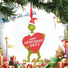 Load image into Gallery viewer, Grinch Christmas Ornaments Tree Christmas Decorations Creative Decoration Wooden Accessories Christmas Decorations 2021
