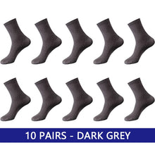 Load image into Gallery viewer, ZTOET Brand Men&#39;s Bamboo Fiber Socks New Black Business Breathable Deodorant Compression Socks Men Long Socks Big Size EU38-48
